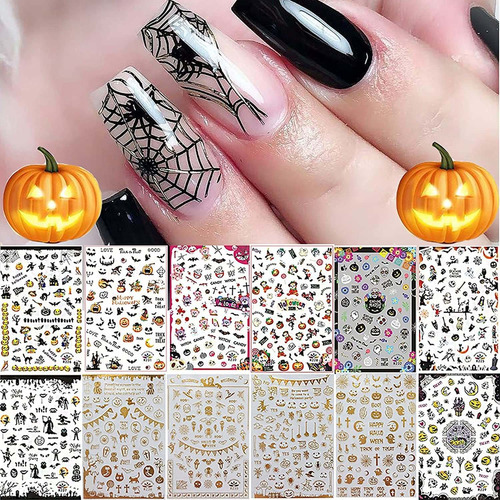 Nail Art O Calcomanías De Arte De Uñas De Halloween