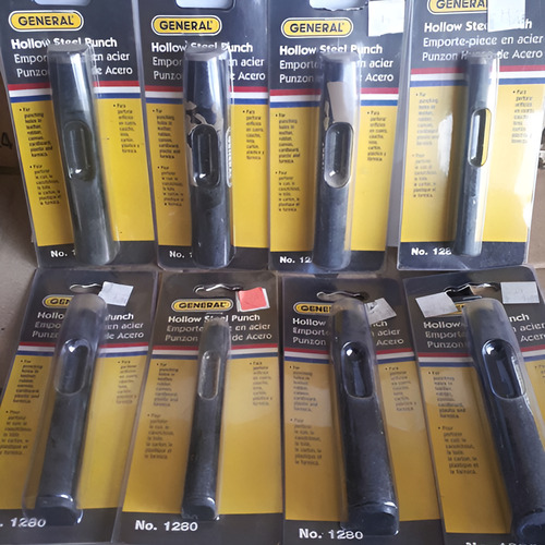 Punzón De Hueco De Acero General Tools (sacabocados) X 8pcs