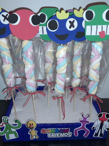 Souvenir Brochette Personajes, Malvaviscos O Gomitas