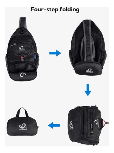 Mochila Bandolera Pequeña Plegable Para Senderismo Y Viajes