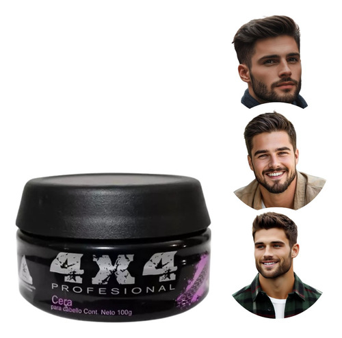 4x4 Cera Para Cabello 100g