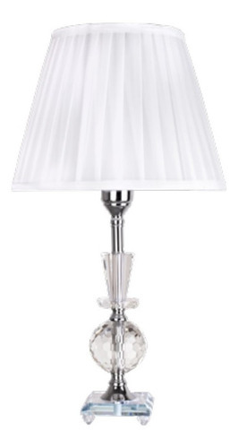 Abajur De Cristal 53cm Sala Mesa Aparador Cabeceira De Cama Cor da cúpula Cromado Cor da estrutura Cromado