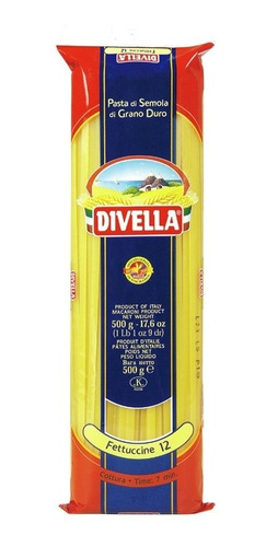 Fideos Divella Fettuccine  500g 100% Italia Kosher