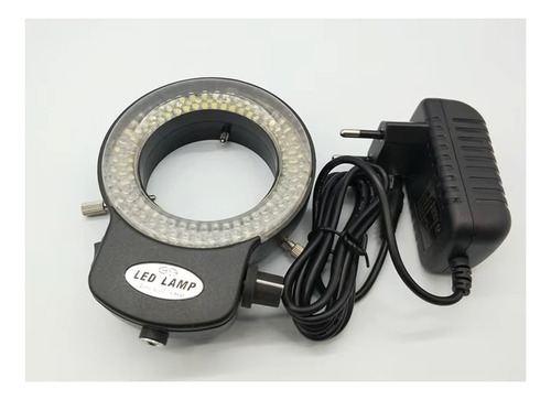Anillo Aro Led Para Microscopio 144 Led Con Atenuador Negro
