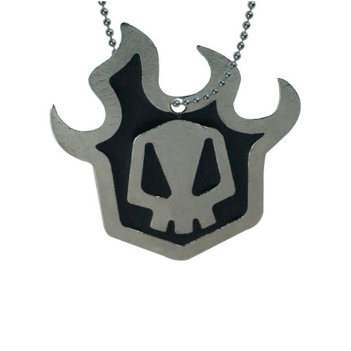 Imagen 1 de 1 de Bleach Collar Dije Flama Logo Ichigo Rukia Negro