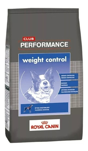 Imagen 2 de 2 de Alimento Royal Canin Club Performance Weight Control para perro adulto todos los tamaños sabor mix en bolsa de 15 kg
