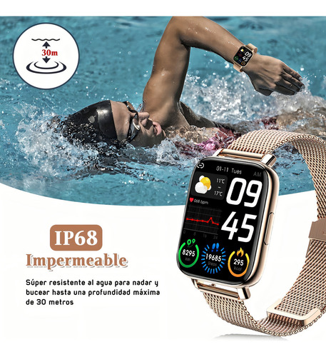 Quacoww QM016 Smartwatch Mujer 1.85