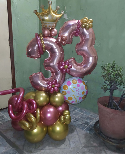 Imagen 7 de 10 de Arreglos Con Globos Para Cumpleaños Aniversario Bouquet