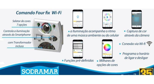 Driver Comando Controlador Led Four Fix Wifi Para Piscina