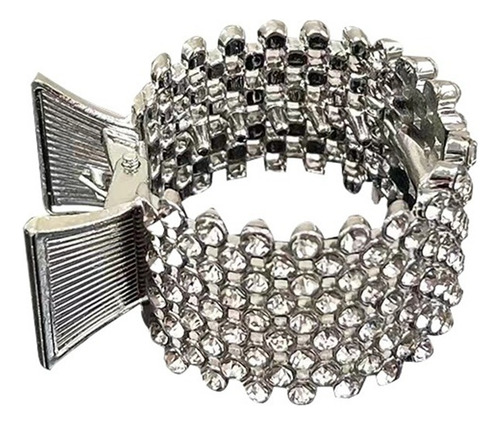 3 Clips De Pelo De Diamantes De Imitación Para Coletas
