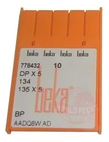 Agulha Beka Dpx5 134 Máquina Reta Cabo Grosso Cor 19/20
