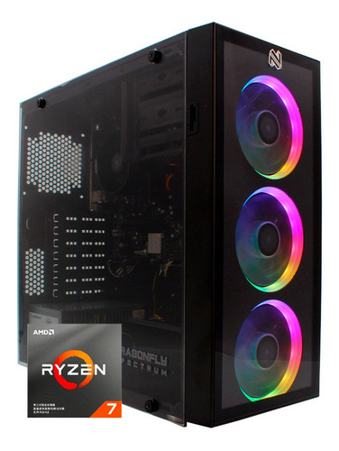 Imagen 1 de 8 de Computadora Nsamblex Gamer Ryzen 7 Pro 8gb Ssd 240gb Wifi