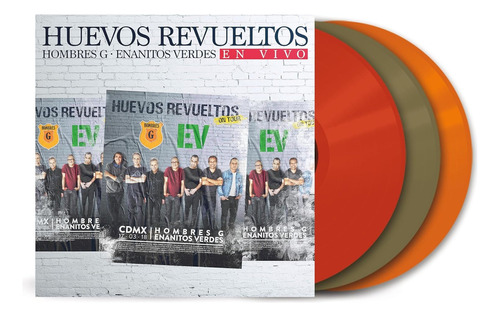 Hombres G Enanitos Verdes Huevos Revueltos 3 Lp Vinyl Color Versión Del Álbum Estándar
