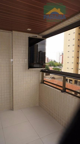 Imagem 11 de 15 de Apartamento Mobiliado Para Venda - Praia Do Cabo Branco - João Pessoa - Pb - Ap1114