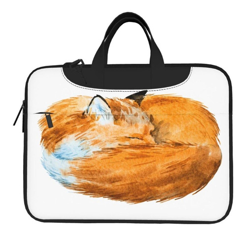 Fox Sleeping Laptop Maletin Bolsa Hombro Mensajero Mano Para