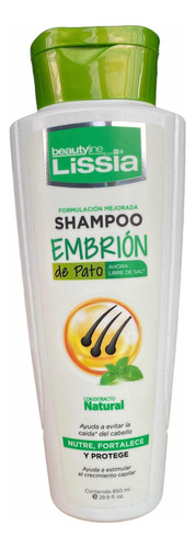 Shampoo Embrión De Pato Lissia 850