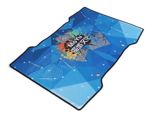 Imagem 4 de 5 de Tapete Moyu Para Cubo Mágico Mat Azul + Cronômetro Timer