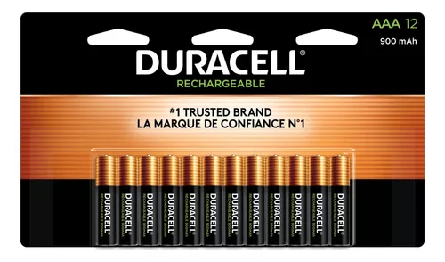 Duracell Baterías AAA recargables, paquete de 4 unidades, batería triple A  para una potencia duradera, batería precargada multiusos para dispositivos
