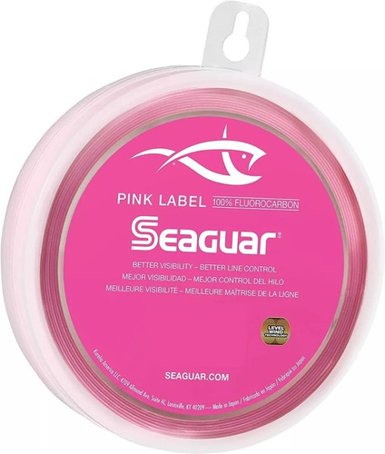 Linha Seaguar Fluorcarbon Pink Label 20lbs 25yd