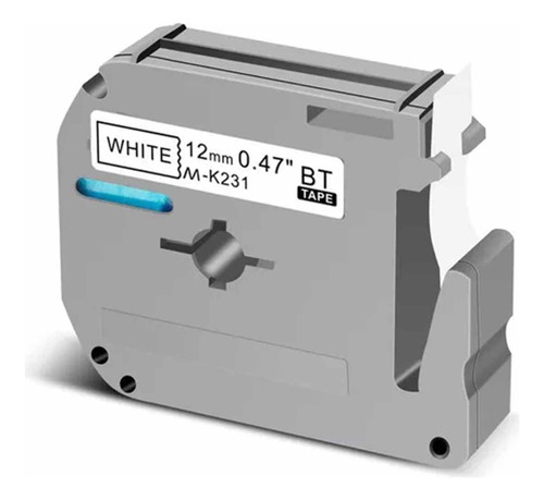 12mm*8m, Cinta M-k231 De Rotuladora Brother Modelo Pt Etc.