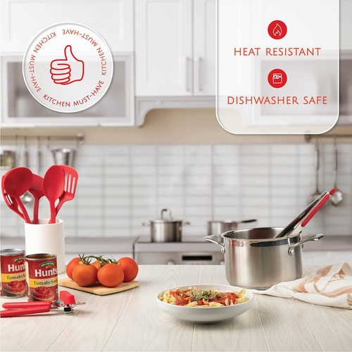 Juego De Utensilios De Cocina (24 Unidades, Nailon Y Acer...
