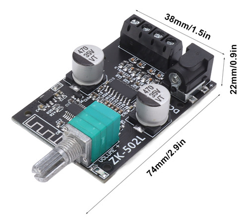 Amplificador De PotĂȘncia Da Placa De Amplificador 2x50w Cana