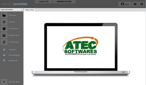 Software Gerenciamento De Ponto Web Nuvem Atecsoft App 15 F