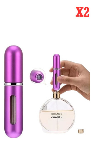 Atomizadores Portátiles Para Perfume Set De 2 Dispensadores