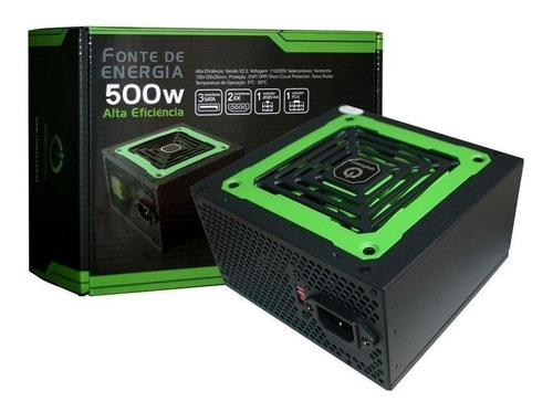 Imagem 1 de 4 de Fonte de alimentação para PC One Power MP500W3-I 500W preta 110V/220V