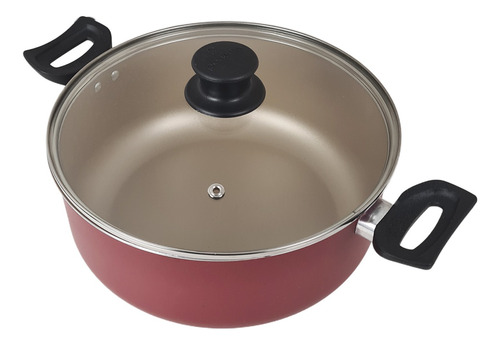 Cacerola Aluminio Antiadherente Panelux Magnific 24 Cm Cereza