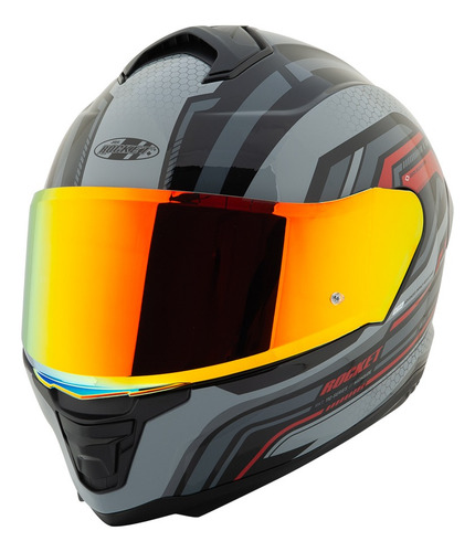 Casco Integral Rkt 110 Highside + Mica Iridium Extra Azul Marino Lisa M