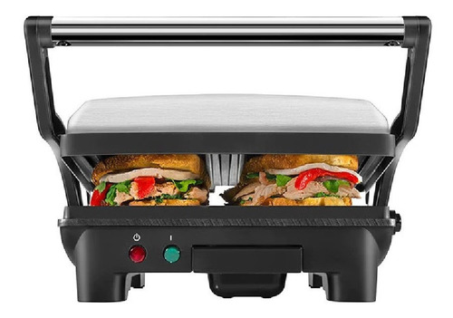 Parrilla Panini Prensa Chefman Apertura 180°