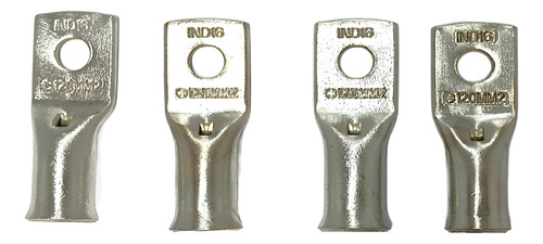 Terminal Compressão Boca Expand. Cabo 120mm2 Burndy C/ 04 Ud Prateado
