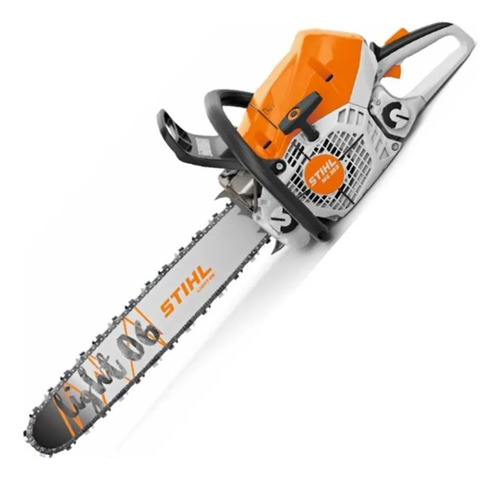 Motosserra A Gasolina 3,5cv Sabre 50cm Ms 363 Stihl Cor Branco Com Laranja