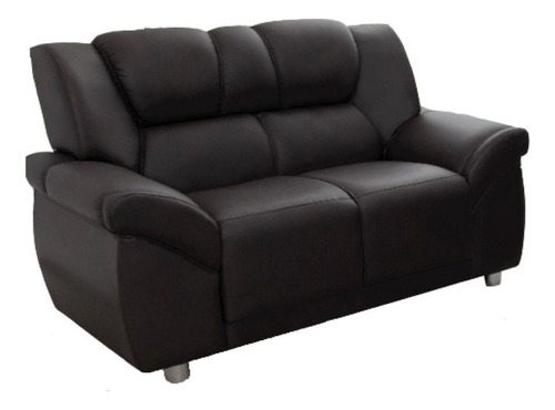 Sillon 2 Cuerpos Sofa Córdoba Pu Negro Diseño de la tela Liso