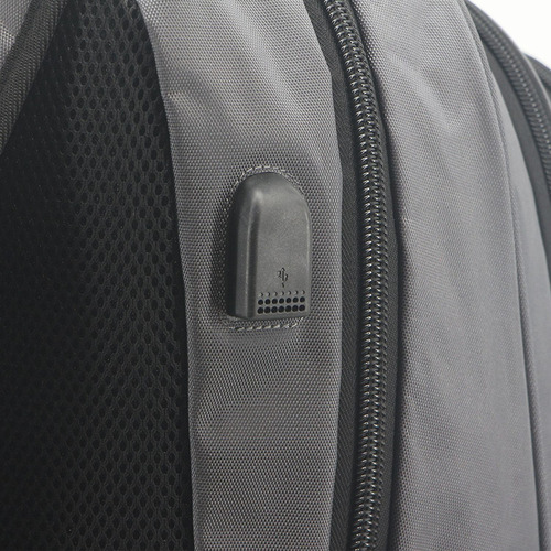 Mochila 19 Espalda Portanotebook Gris Unicross - 62.3806.2 Diseño De La Tela Lisa