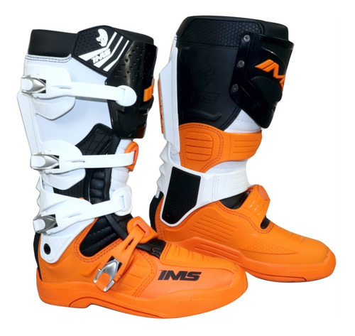 Bota Ims Extreme Laranja Articulada Motocross Trilha