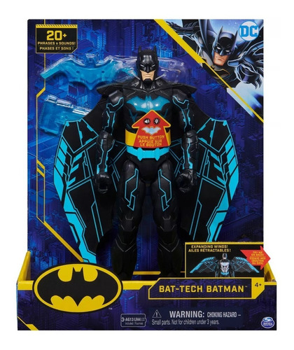 Batman Bat-tech Alas Expandibles Luces Sonidos 30cm Original