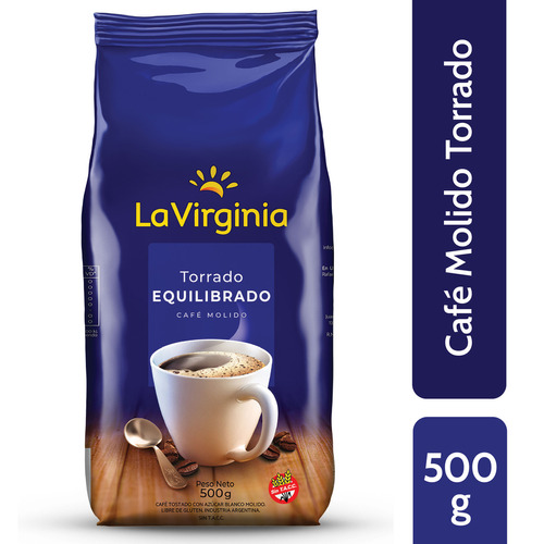 Cafe Molido La Virginia Torrado Equilibrado 500 Gr Sin Tacc