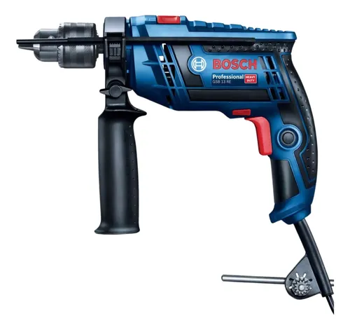 Furadeira De Impacto Profissional Bosch Gsb 13 Re Bivolt Azul 127/220v 60hz