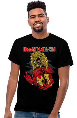 Playera Iron Maiden Diseño 25 Rock Grupos Musicales Beloma