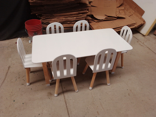 Set Didáctico Infantil Silla 6pz + Tablón Montessori