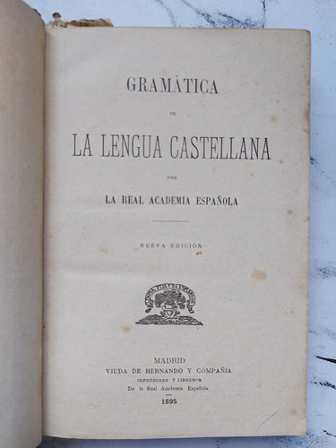Gramática De La Lengua Castellana. 52179