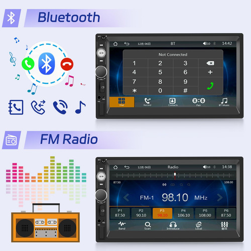 Radio De Coche 7 Pulgadas Apple Carplay Android Auto Bluetoo