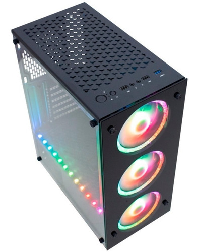 Imagem 2 de 7 de Pc Cpu Gamer Rbg Amd Ryzen 3 3200g 8gb Ssd 120gb Hd 1tb Wifi
