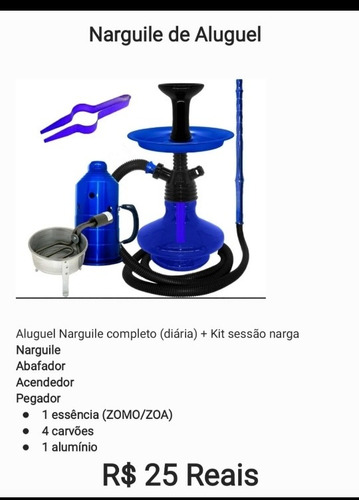 Imagem 1 de 1 de Narguile De Aluguel