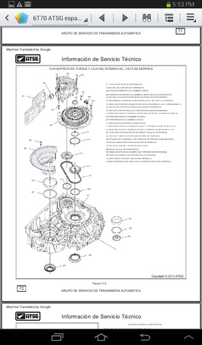 Manual Transmisión Automática De Captiva 08-12 (6t70)español (Usado)
