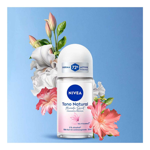 Nivea Tono Natural Miracle Sweet Antitranspirante 72h 50ml Lirio