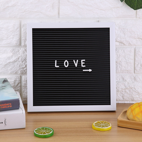 Tablero De Letras De Plástico Con Mensaje De 25 Cm X 25 Cm,