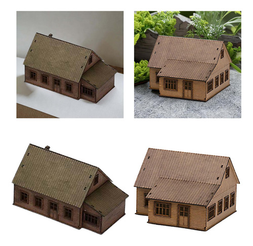 1/72 Kits De Modelo De Construção De Madeira Desmontagem